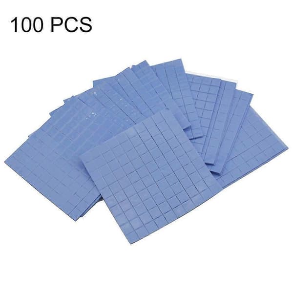 100 st 10x10x0,5 mm kylfläns silikon termiskt ledande dyna för GPU VGA IC