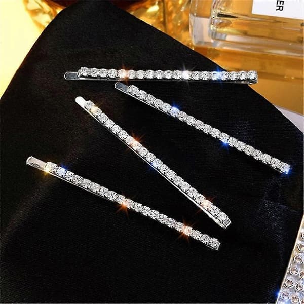 Hårnål med krystaller, Rhinestone Barrette, Hårspenne med Rhinestone