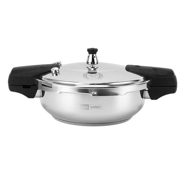 Trykkoger med sikkerhedsventil 80KPA hurtig varmeledning rustfrit stål trykkoger til elektriske gaskomfurer 28cm/11.02in