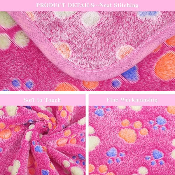6-delt print Fluffy teppe
