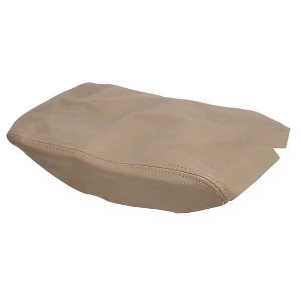 Armlene Lokk Syntetisk Skinn Midtkonsoll Armleneboks Deksel Beskytter for Highlander 2008-2013 Beige