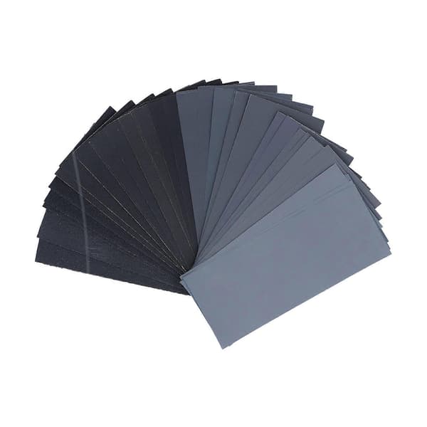 Sandpapper Torrt Vått Sandpapper 120 till 3000 Grit Vattentätt Set Kit för Polering Slipning 42st/Set