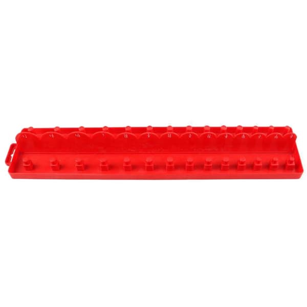 1/2 Socket Organizer Hållare Rack Sleeve Förvaringsfäste Verktygslåda Red Imperial L 1Set