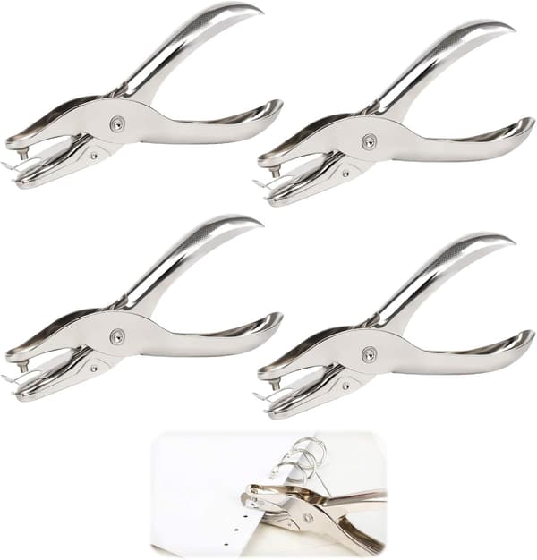 #4 STK Enkelthullstanse Metall Enkelthullspapirstanse Flere Ark#