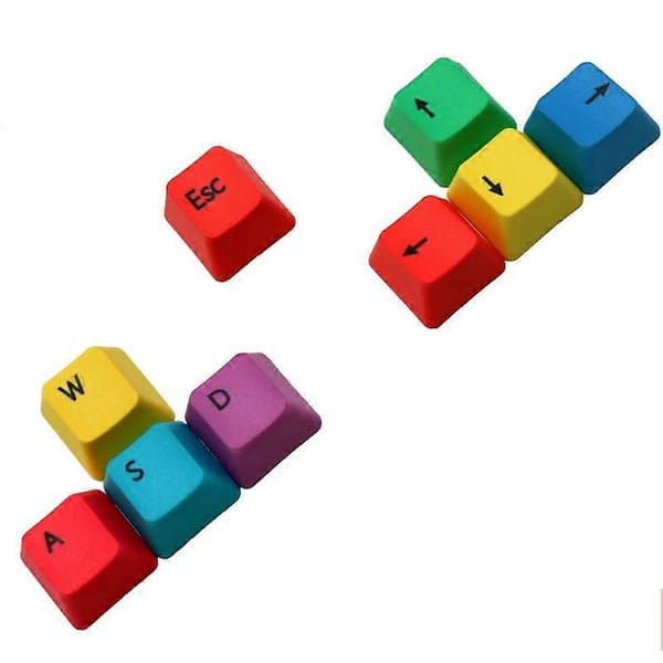 9-tastersæt Keycap WASD Mekanisk Tastatur Keycaps OEM Profil PBT RGBY Modifiers