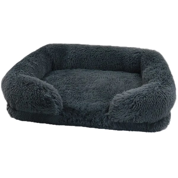Plush Washable Square Soft Cat Mat Pet Supplies Washable And Removable Pet  Deep Sleep Dog Sofa Bed Pet Supplie Drop Ship Blue L(75x50x14CM)