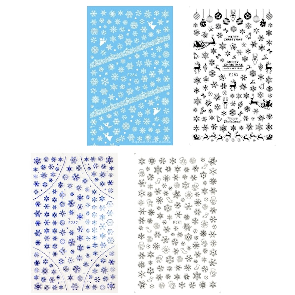 Kynsitaidetarrat Joulukoristeet, Kynsitaidetarra DIY style 2