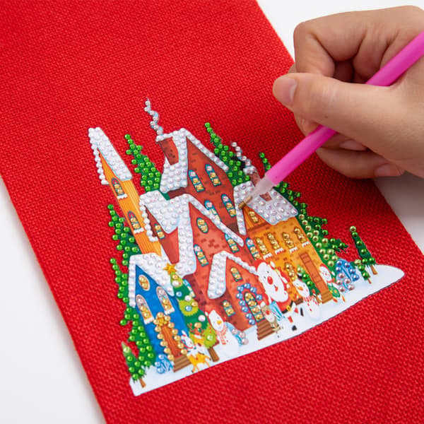Vinflaskväska jul för diamond painting 5D cover DIY No.11