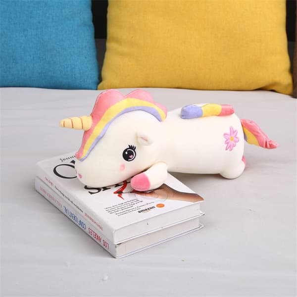 Demonterbar Enhörning Cartoon Plysch Doll Sovkudde Cut