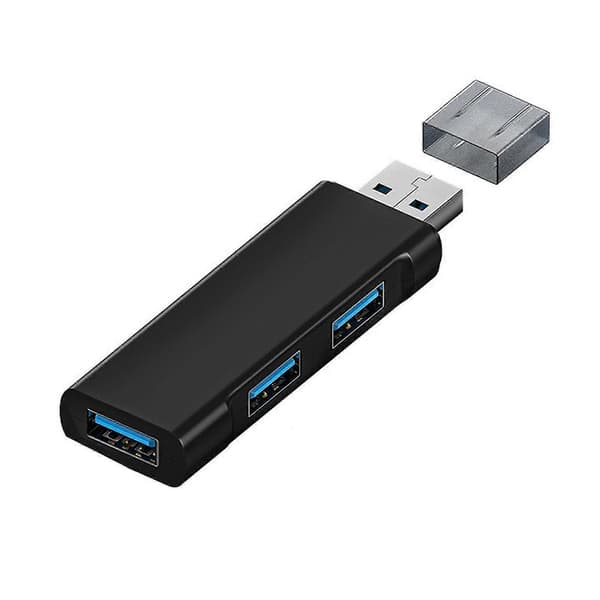 USB3.0 Hub Plug And Play Høyhastighets Dataoverføring Multifunksjonell Dokkingstasjon 3-ports USB Multi Splitter Adapter Tilbehør til Bærbar PC