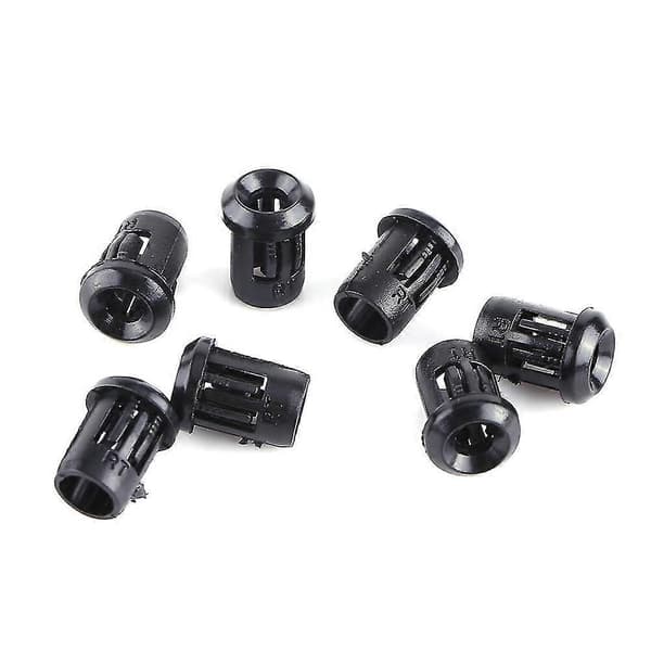 3mm LED 50 st LED-sockel Diodfäste Nylon Svart Clip Bezel Montering Användbar