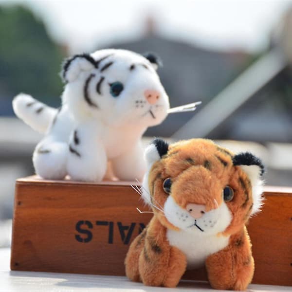 Pakke med 2 plys tigerbamser, materiale af høj kvalitet, stærkt og holdbart