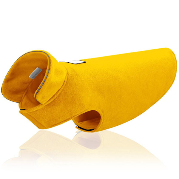 Lemmikkieläinten koiranvaatteet Lämpimät talvivaatteet Tuulenpitävä koiran lumipuku Lahja isokokoiselle koiralle Kestävä Mukava ja hengittävä turkki Yellow XL