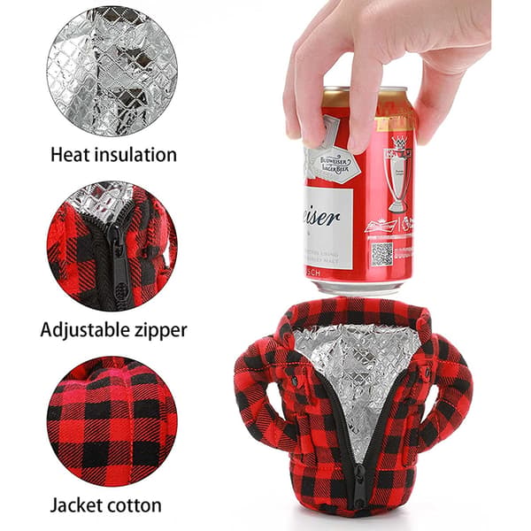 Dubbellagers bärbar kylväska Beer Soda Cold Jacket E