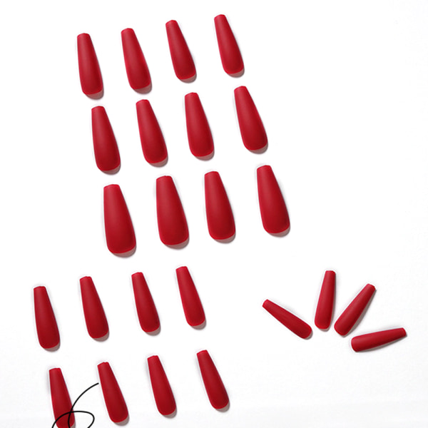 Ultra långa PVC-nagelspetsar Falska naglar Nail Stick Lim Flikar Nagel style 4