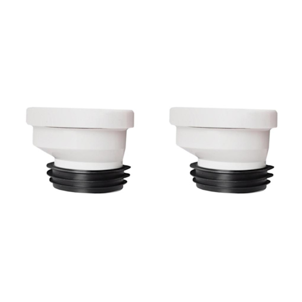 1/2/3/5 Offset toalettflenskobling PVC for reparasjon av urinaler Remove 2cm 2PCS