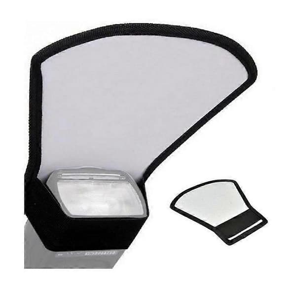 Blixtdiffusor Ljus Softbox Reflektor, Universell Mjuk Silvervit Kamerareflektor för SLR-kamera