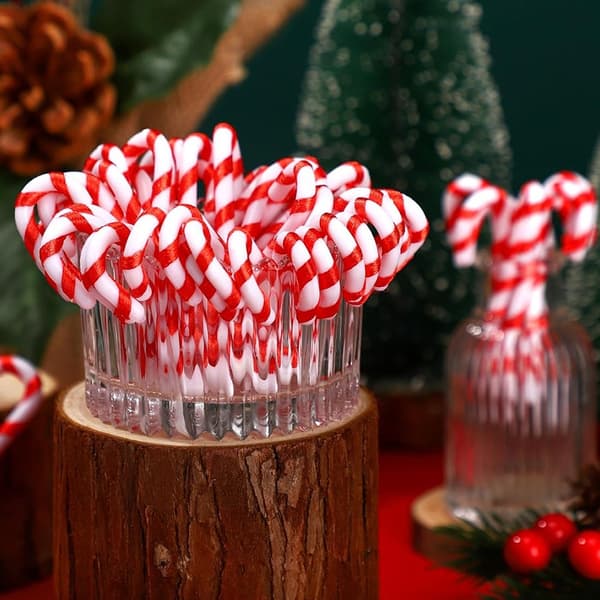 50st julgodisrör Xmas Träddekor 3CM 3CM 3cm