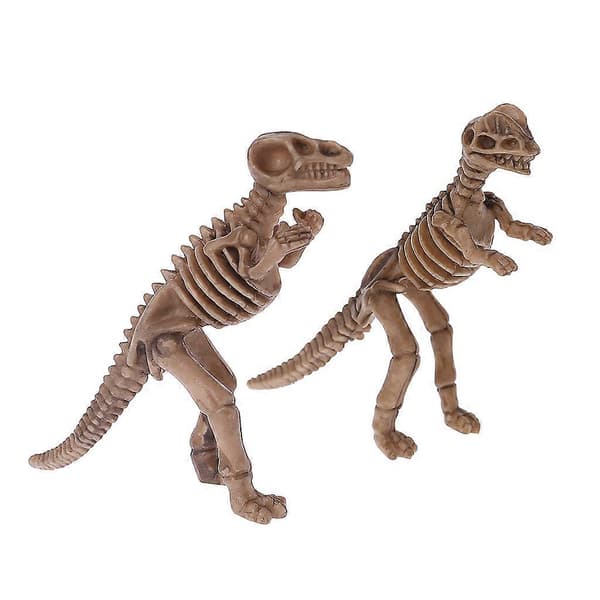 Simulering Dinosaur Skelet Modeller 12 stk/sæt 3D Puslespil Figurer Pynt Forsyning
