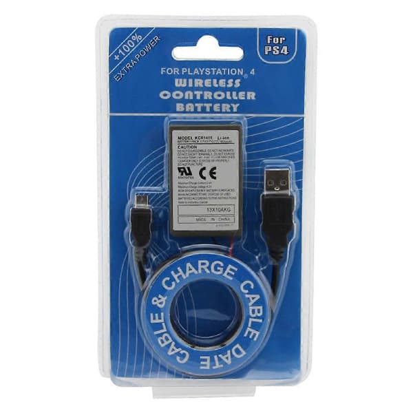 2000 mAh Li-ion ladattava akku, mukana USB-latauskaapeli