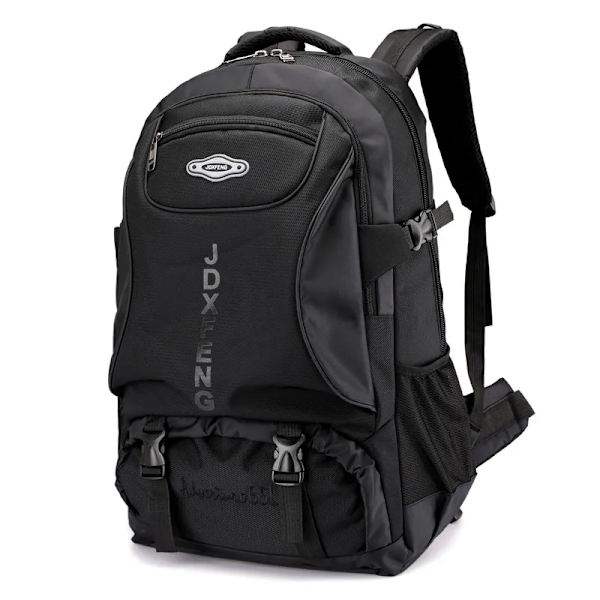 60L vattentät vandringsryggsäck Sport Skolryggsäck Stor utomhusklättringsväska Unisex Camping Trekking Resor för män kvinnor Black 50 - 70L