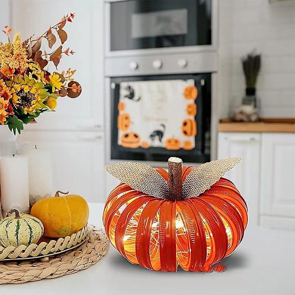 Pumpa lykta Halloween lykta ljus Halloween prydnad Halloween pumpa dekorationer Pumpa statyett för Halloween höst Thanksgiving