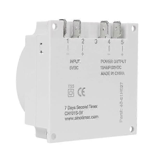 15,98 tuuman LCD-digitaalinen ajastin 5V DC ohjelmoitava aikakytkin CN101S-5V-Good