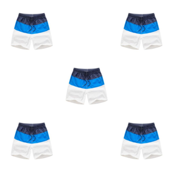 1/2/3/5 Hengittävät ja tyylikkäät miesten shortsit - kesään Blue and Dark Blue XL,1 5PCS