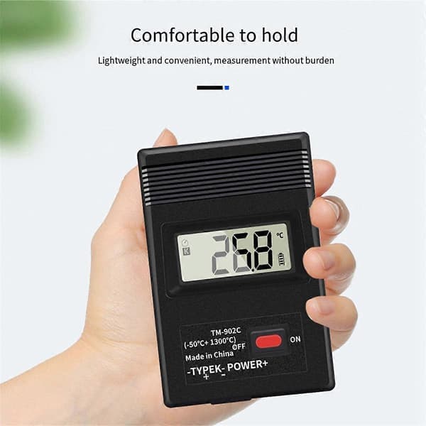 TM-902C K Typ Digital LCD Temperaturdetektor -50 till 1300 Termometer Industriell Termodetektormätare
