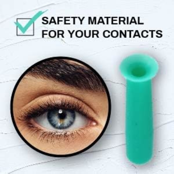 Grön mjuk kontaktlinsapplikator - Kontaktlinskoppning
