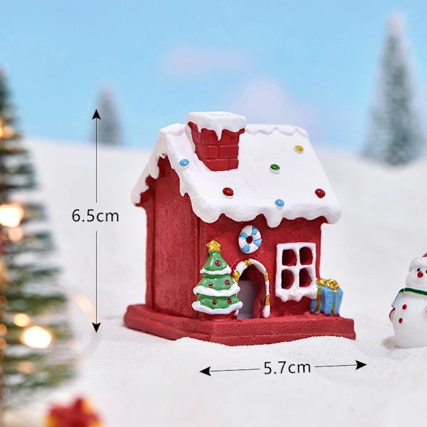 Jul Pepparkakshus Trä Led Glödande Julby