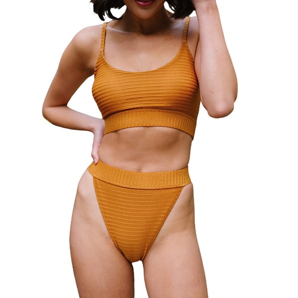 Naisten Bikini Set Yksivärinen Seksikäs Kolmio Kaksiosainen Uimapuku -
