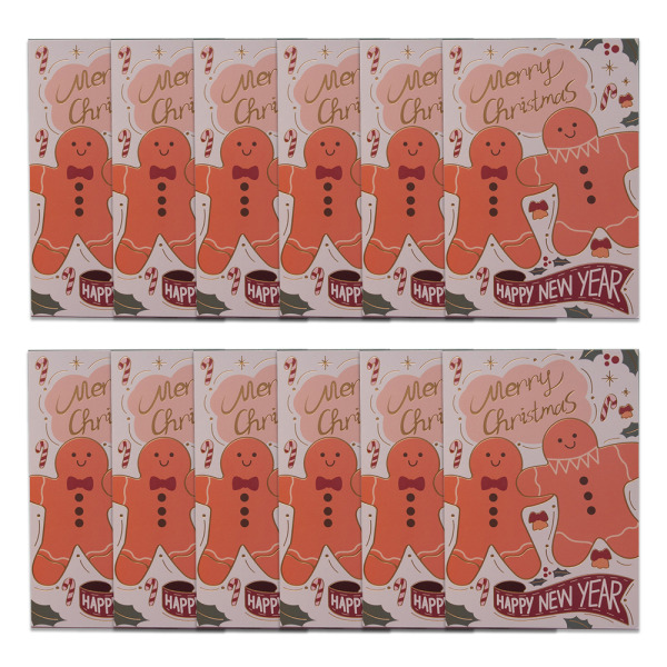 Christmas Eske gratulasjonskort Multi-Pack Sett，Vinter style 4