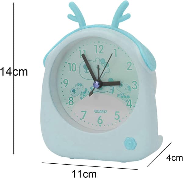 *2-pack barnväckarklocka, söt tecknad sängklocka med högt alarm*