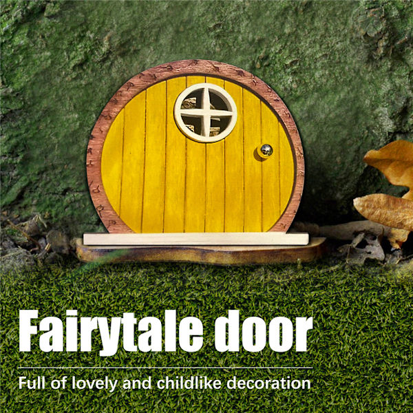 Fairy Door Set med 6 Miniature Gnome Door Set Pixie Miniature 1