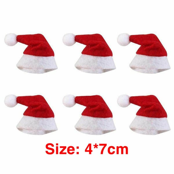 20-60 stk Mini Julehat Lollipop Lollypop Julemand Cap Wrap Julefest Dec 20PCS