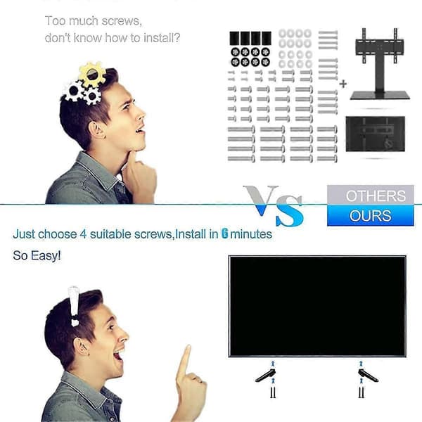 Stativbein for TV-stativ 28 32 40 43 49 50 55 65 tommer, TV-stativbein, for 28d2700 32s321 med
