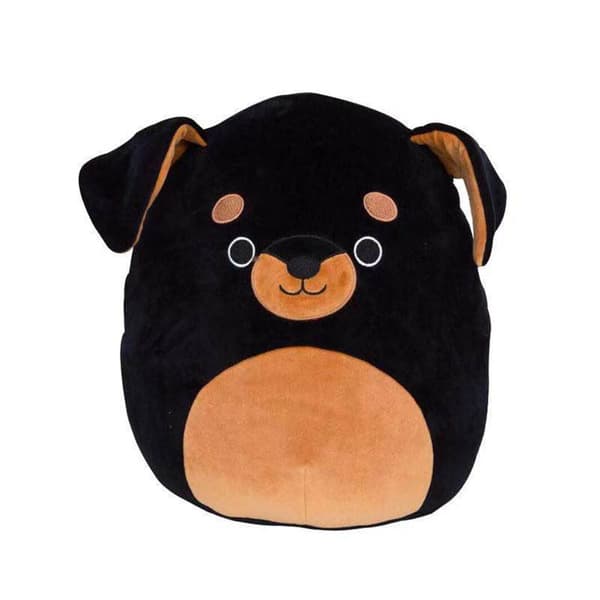 20-25 cm Squishmallow Pude Plyslegetøj ROTTWEILER ROTTWEILER W