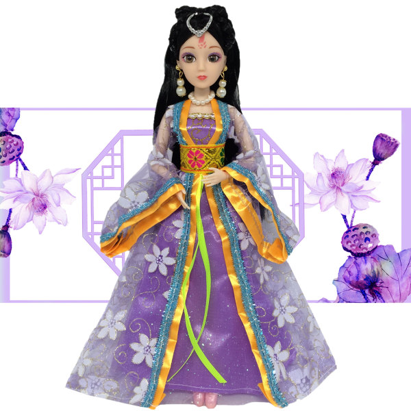 4 stykker 30cm Barbie dukke klær Mote pelsgenser coa C