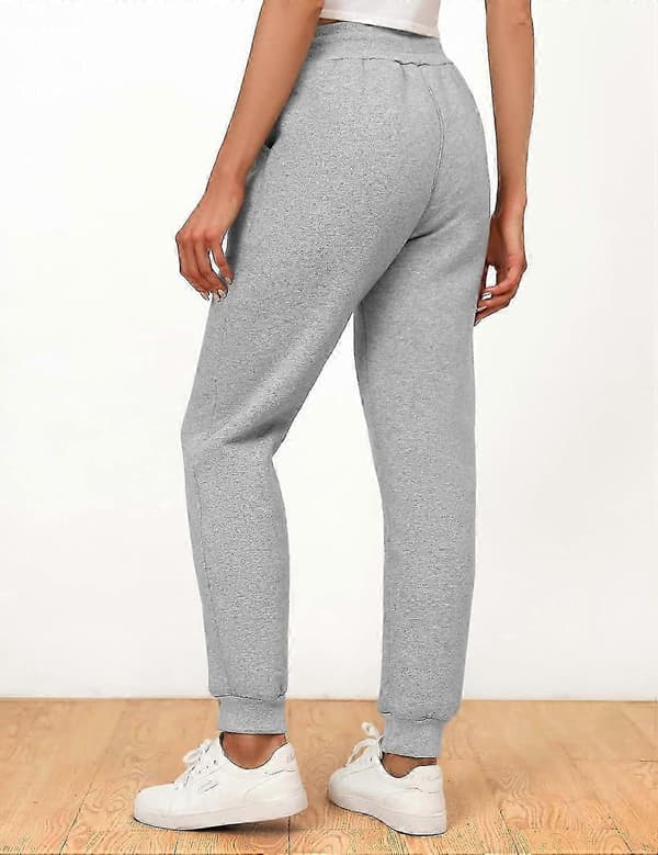 Joggingbukser til kvinder, fleeceforede joggingbukser, sherpa fleeceforede varme joggingbukser