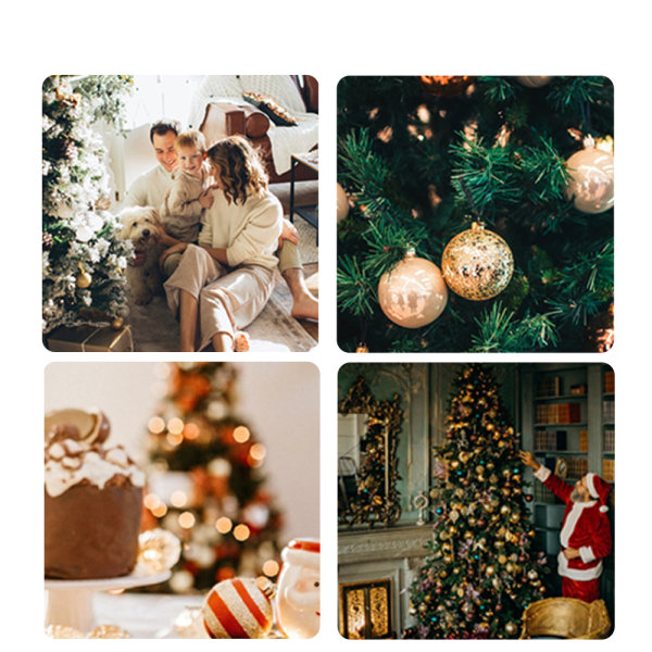 Juldekorationer, set för Xmas style 1