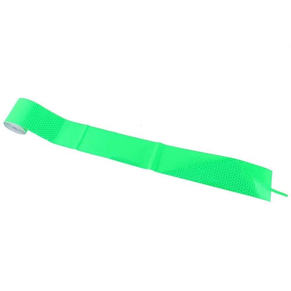 Fluorescerende Ren Sikkerhet Reflekterende Bilveggklistremerke Advarselstape Rull 300cm