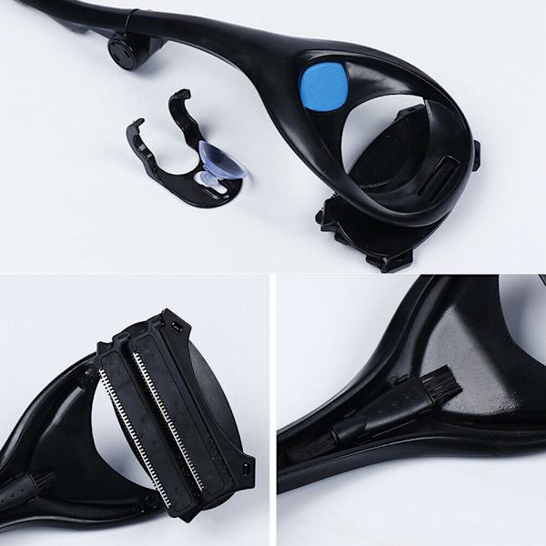 Men Back Shaver 2.0Two Head Blade Trimmer Kroppshår Leg Remover