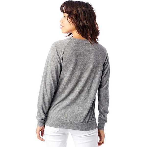 Vaihtoehtoiset vaatteet Naiset/Naiset Eco-Jersey Slouchy Pullover X Eco Ivory Eco Grey M