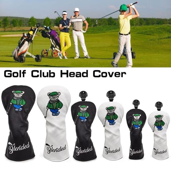 Golfmailan päälliset Golfpuun suojus MUSTA VÄYLÄSUOJUS VÄYLÄ