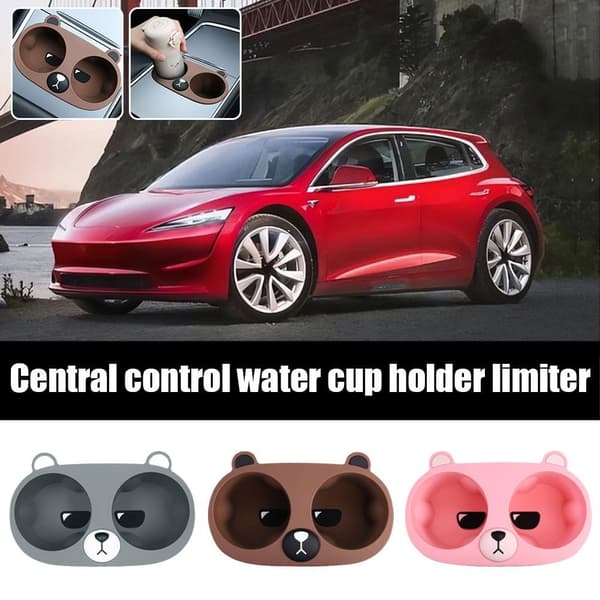 För Tesla Model 3/Y 2021-2022 Silica Gel Drink Cup Flaskhållare A 1pcs