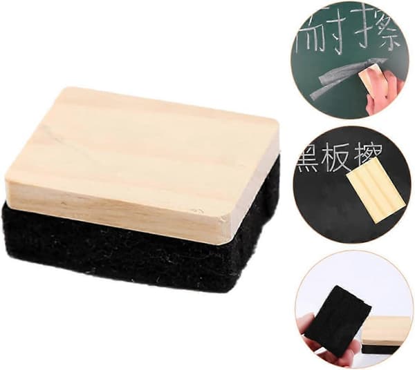 5 st suddgummin för torrradering, kritatavelsuddar, klassrumssvarttavelsuddar, återanvändbara whiteboard-suddar, 4*6,5 cm