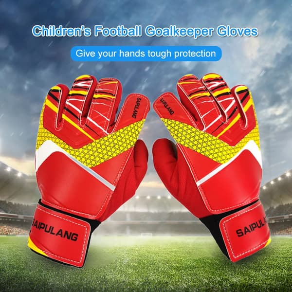 Målvaktshansker for barn Pustende fotballhansker Blue Size 6
