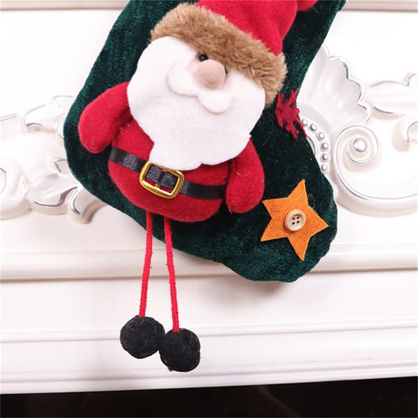 Julstrumpa Dekor Godis Presentpåse Julgransdekor Santa Claus