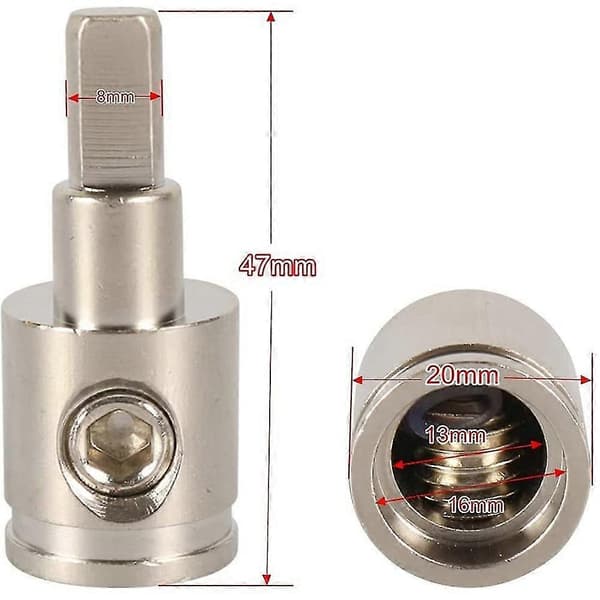 Amp Input Reducer 0 Gauge til 4 Gauge Ledningsreducer /Jord GA Adaptere Forniklet Messing 4 STK